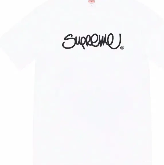 Straw Short Round L Neck White Font XL Tee 22ss and Line sleeved Handstyle Logo M S Black T-shirt 0624